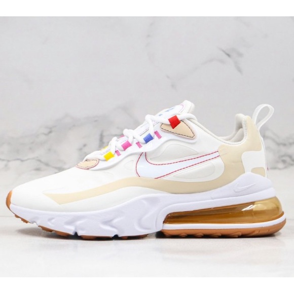 NEW Nike Air Max 270 React Pale Ivory LA Edition - Picture 4 of 16